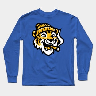 Detroit 'Log Rollers Tiger' T-Shirt: Show Your Detroit Pride and Love for Mary Jane with a Blunt-Tastic Tiger Design! Long Sleeve T-Shirt